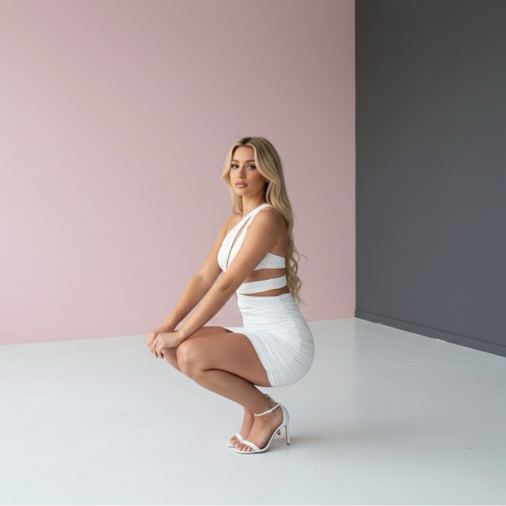 Maui’s Sexy Shoulder Dress Spandex Lady Women - Picture 12 of 16